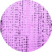 Round Solid Purple Modern Rug, abs4896pur