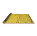 Sideview of Solid Yellow Modern Rug, abs4896yw