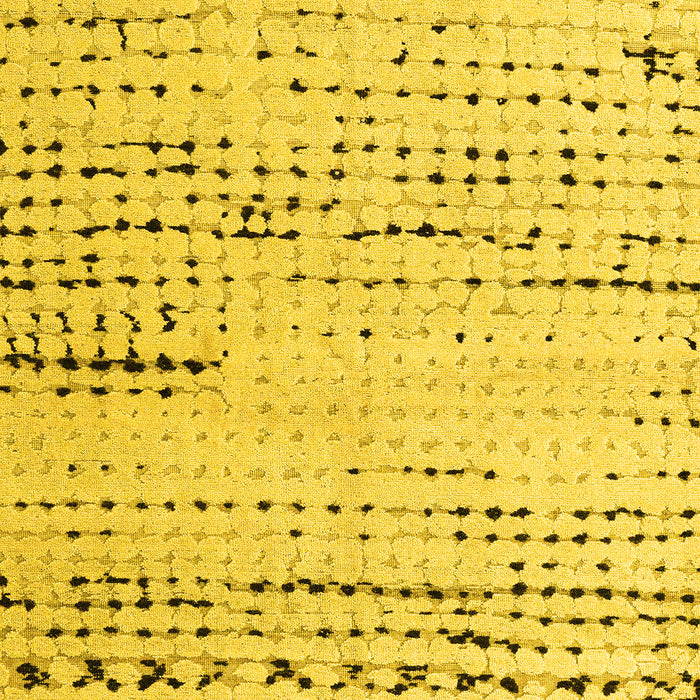 Machine Washable Solid Yellow Modern Rug, wshabs4896yw