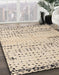 Abstract Brown Solid Rug in Family Room, abs4896