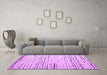 Machine Washable Solid Purple Modern Area Rugs in a Living Room, wshabs4896pur