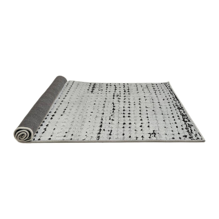 Sideview of Solid Gray Modern Rug, abs4896gry