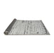 Sideview of Solid Gray Modern Rug, abs4896gry