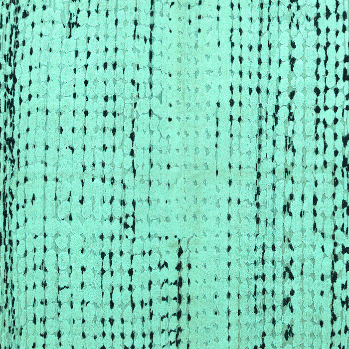 Square Solid Turquoise Modern Rug, abs4896turq