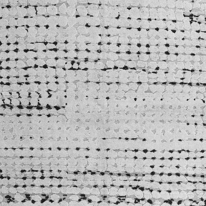 Machine Washable Solid Gray Modern Rug, wshabs4896gry