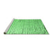 Sideview of Machine Washable Solid Emerald Green Modern Area Rugs, wshabs4897emgrn