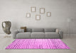 Machine Washable Solid Pink Modern Rug in a Living Room, wshabs4897pnk