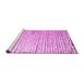 Sideview of Machine Washable Solid Pink Modern Rug, wshabs4897pnk