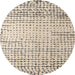 Round Machine Washable Abstract Khaki Green Rug, wshabs4897