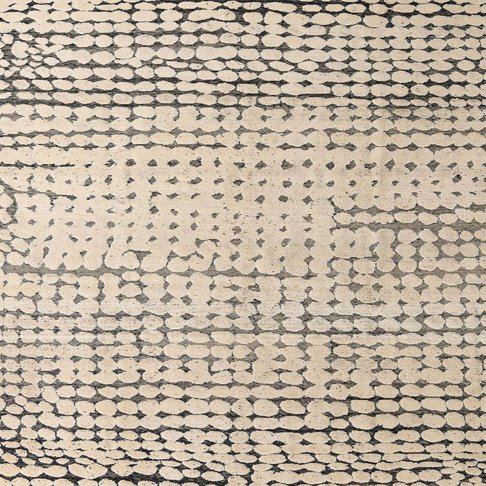 Square Machine Washable Abstract Khaki Green Rug, wshabs4897