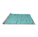 Sideview of Machine Washable Solid Light Blue Modern Rug, wshabs4897lblu