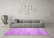 Machine Washable Solid Purple Modern Area Rugs in a Living Room, wshabs4897pur