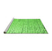 Sideview of Machine Washable Solid Green Modern Area Rugs, wshabs4897grn