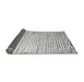 Sideview of Solid Gray Modern Rug, abs4897gry