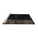 Sideview of Machine Washable Abstract Black Rug, wshabs4898