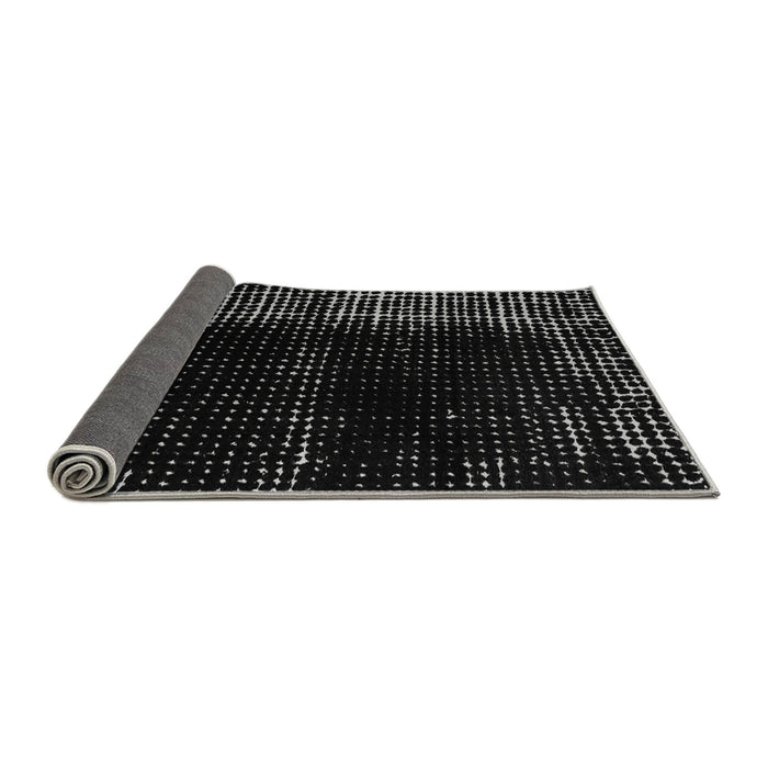 Sideview of Abstract Gray Modern Rug, abs4898gry