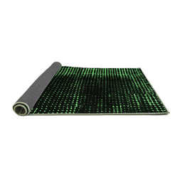 Sideview of Abstract Emerald Green Modern Rug, abs4898emgrn