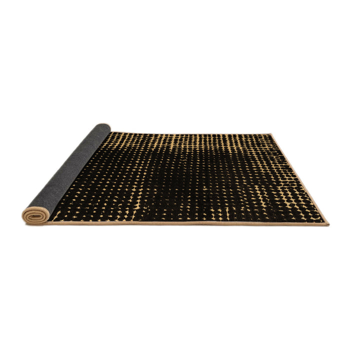 Sideview of Abstract Brown Modern Rug, abs4898brn