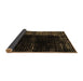 Sideview of Abstract Brown Modern Rug, abs4898brn