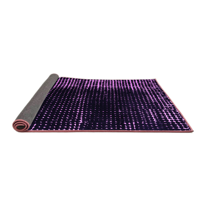 Sideview of Abstract Purple Modern Rug, abs4898pur