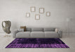 Machine Washable Abstract Purple Modern Area Rugs in a Living Room, wshabs4898pur