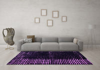 Machine Washable Abstract Purple Modern Rug, wshabs4898pur