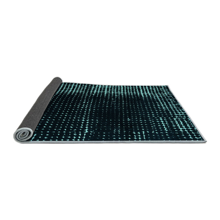 Sideview of Abstract Light Blue Modern Rug, abs4898lblu
