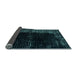 Sideview of Abstract Light Blue Modern Rug, abs4898lblu