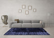 Machine Washable Abstract Blue Modern Rug in a Living Room, wshabs4898blu