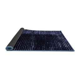 Sideview of Abstract Blue Modern Rug, abs4898blu