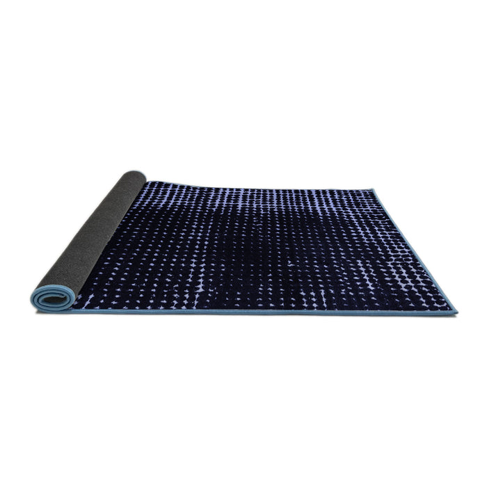 Sideview of Abstract Blue Modern Rug, abs4898blu