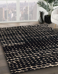 Abstract Puce Purple Modern Rug, abs4899