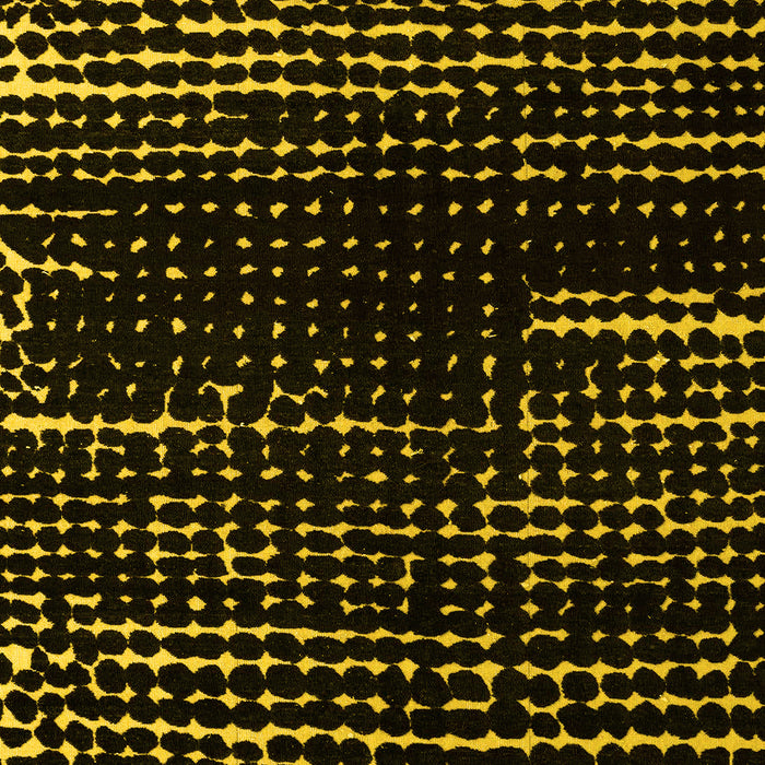 Machine Washable Abstract Yellow Modern Rug, wshabs4899yw