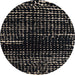 Round Abstract Puce Purple Modern Rug, abs4899