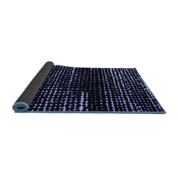 Sideview of Abstract Blue Modern Rug, abs4899blu