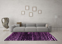 Machine Washable Abstract Pink Modern Rug, wshabs4899pnk