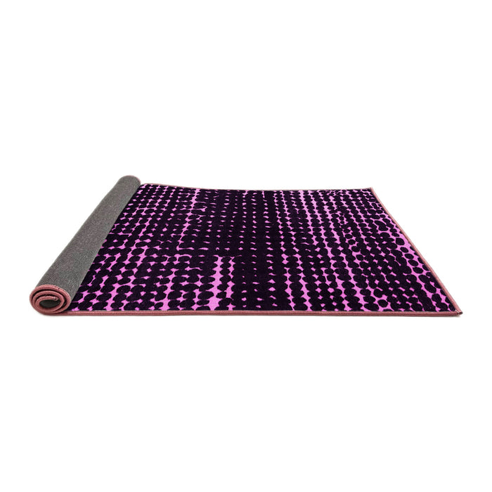 Sideview of Abstract Pink Modern Rug, abs4899pnk