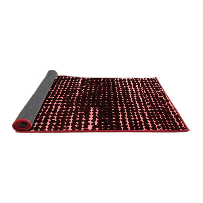 Abstract Red Modern Area Rugs