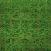 Square Abstract Green Modern Rug, abs489grn