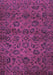 Machine Washable Abstract Purple Modern Area Rugs, wshabs489pur