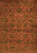 Machine Washable Abstract Orange Modern Area Rugs, wshabs489org