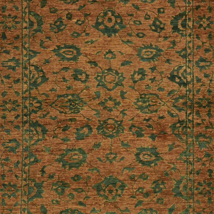 Machine Washable Abstract Dark Bisque Brown Rug, wshabs489