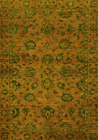 Abstract Yellow Modern Rug, abs489yw