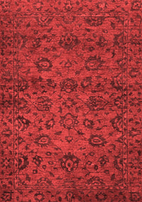 Abstract Red Modern Rug, abs489red