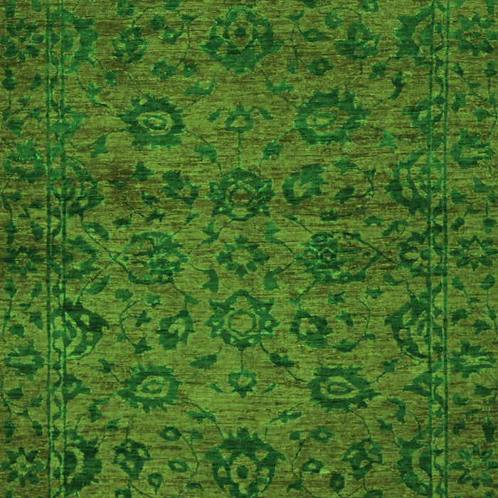 Machine Washable Abstract Green Modern Area Rugs, wshabs489grn