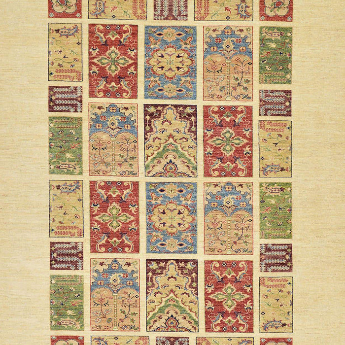 Abstract Mustard Yellow Modern Rug, abs48