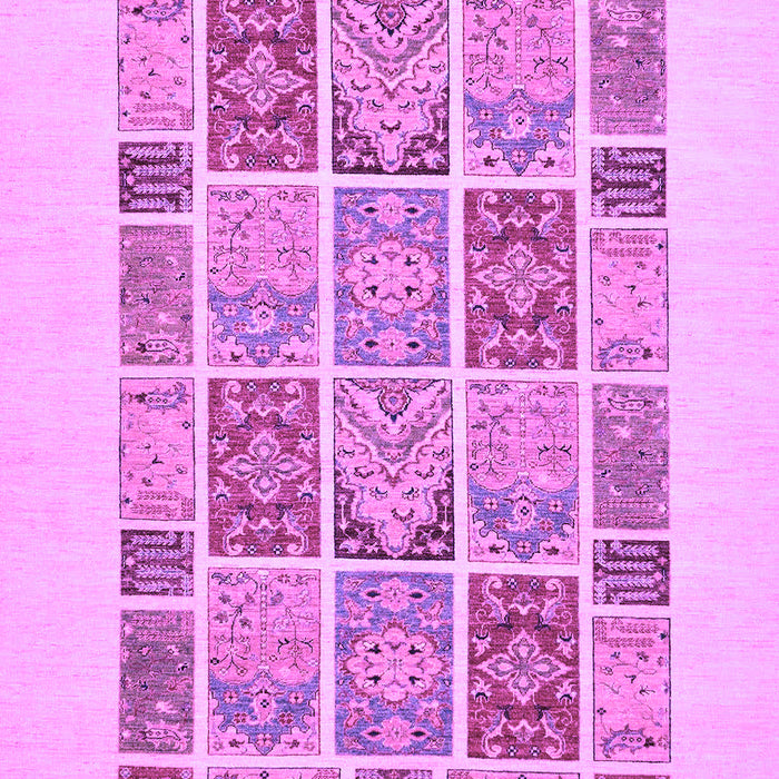 Machine Washable Abstract Purple Modern Area Rugs, wshabs48pur