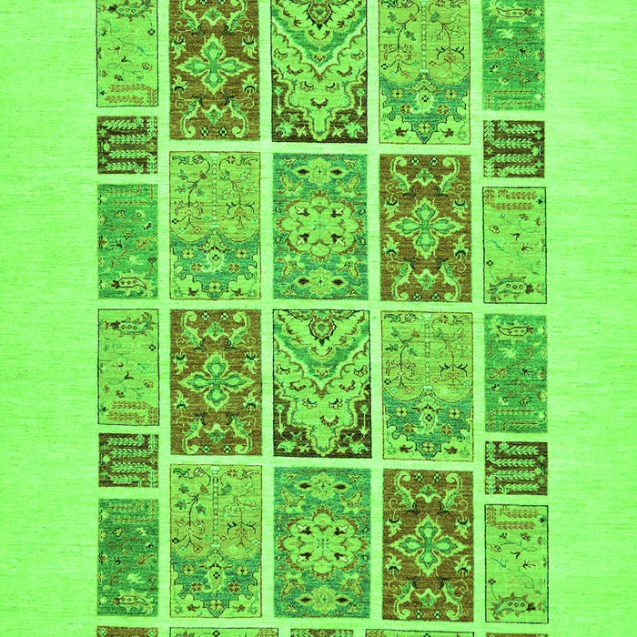 Abstract Green Modern Rug, abs48grn