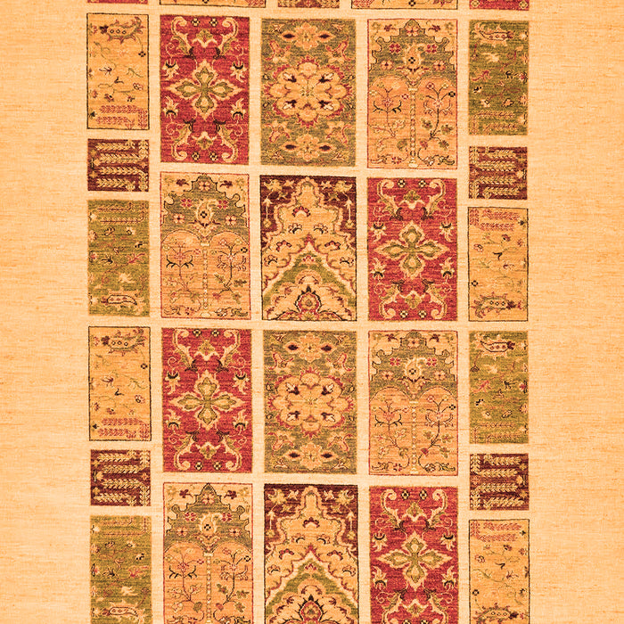 Abstract Orange Modern Rug, abs48org