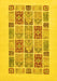 Abstract Yellow Modern Rug, abs48yw